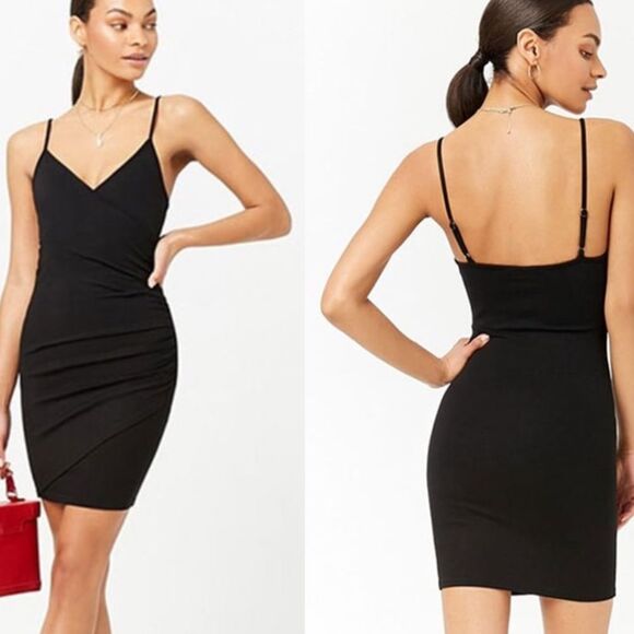 Forever 21 Black Bodycon Dress - Picture 1 of 7
